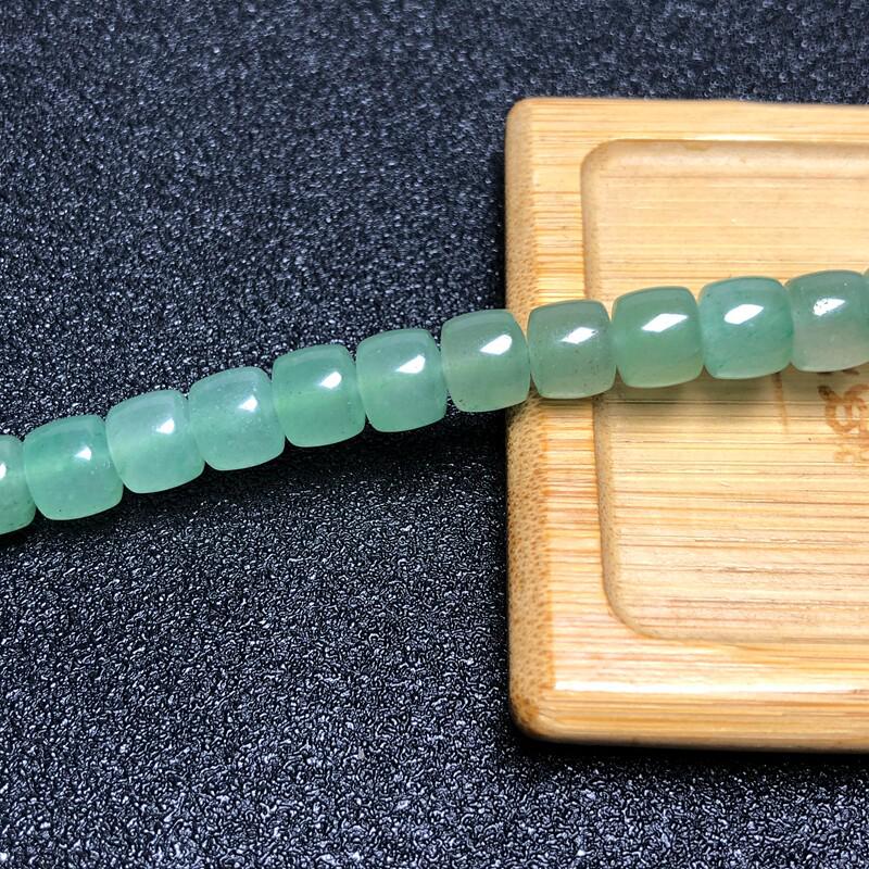 Green Agate Old Style Spacer Beads - Star Moon Bodhi Buddhist Beads for DIY Bracelets