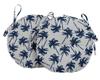 Vargottam Indoor Outdoor Round Bistro Chair Cushions Block Print 15-Inch Bistro Chair Pads Waterproof Seat Chair Cushion For Home