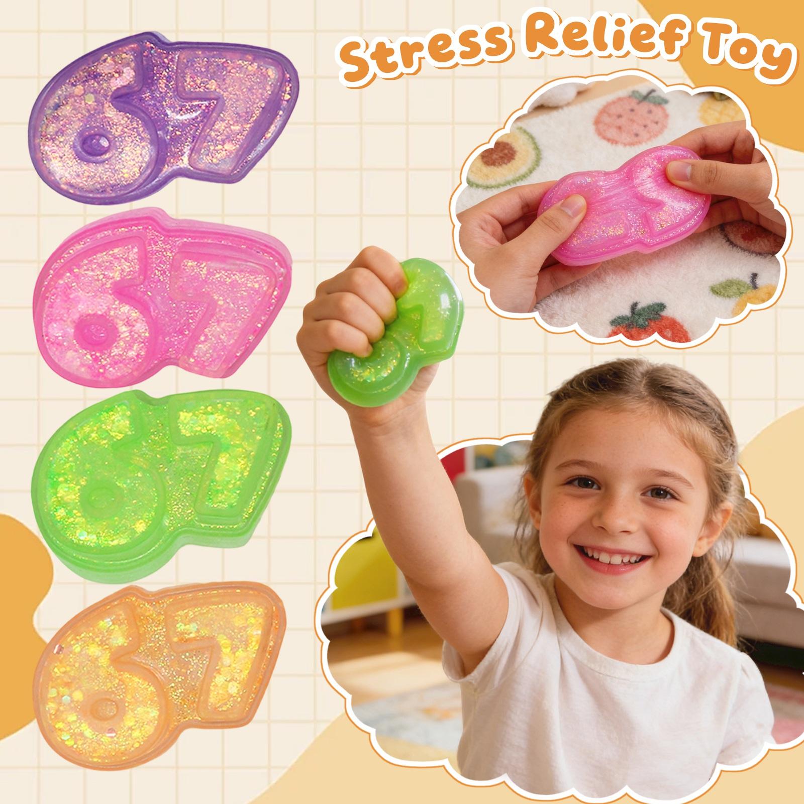 Яркая игрушка-цифра, медленная игрушка для снятия стресса, подходит в качестве детского подарка. One Size