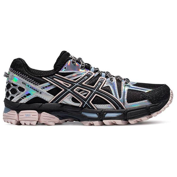 Asics Gel-Kahana 8 Lace-Up Comfortable Durable Shock Absorption Support Low-Top Trail Running Shoes Women sneaker Black 1012A978-001