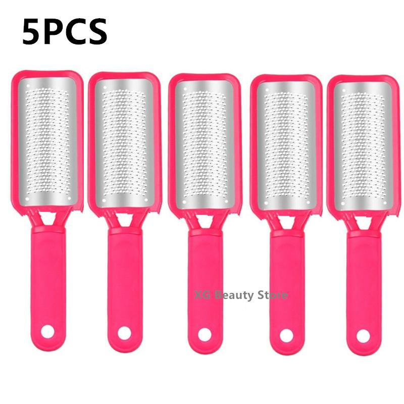 Professional 1/2/5PCS Black Double-Side Foot File Heel Grater For The Feet Pedicure Rasp Remover Metal Scrub Manicure Nail Tools
