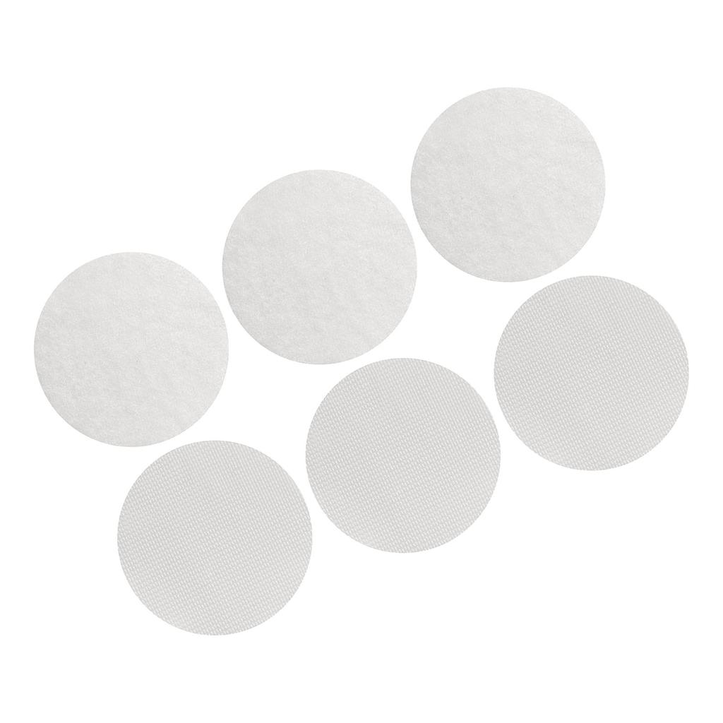 6PCS Non Slip Cushion Pads Round Self Adhesive Back Hook and     Mounting Pad for Sheet Carpet Sting Cushions