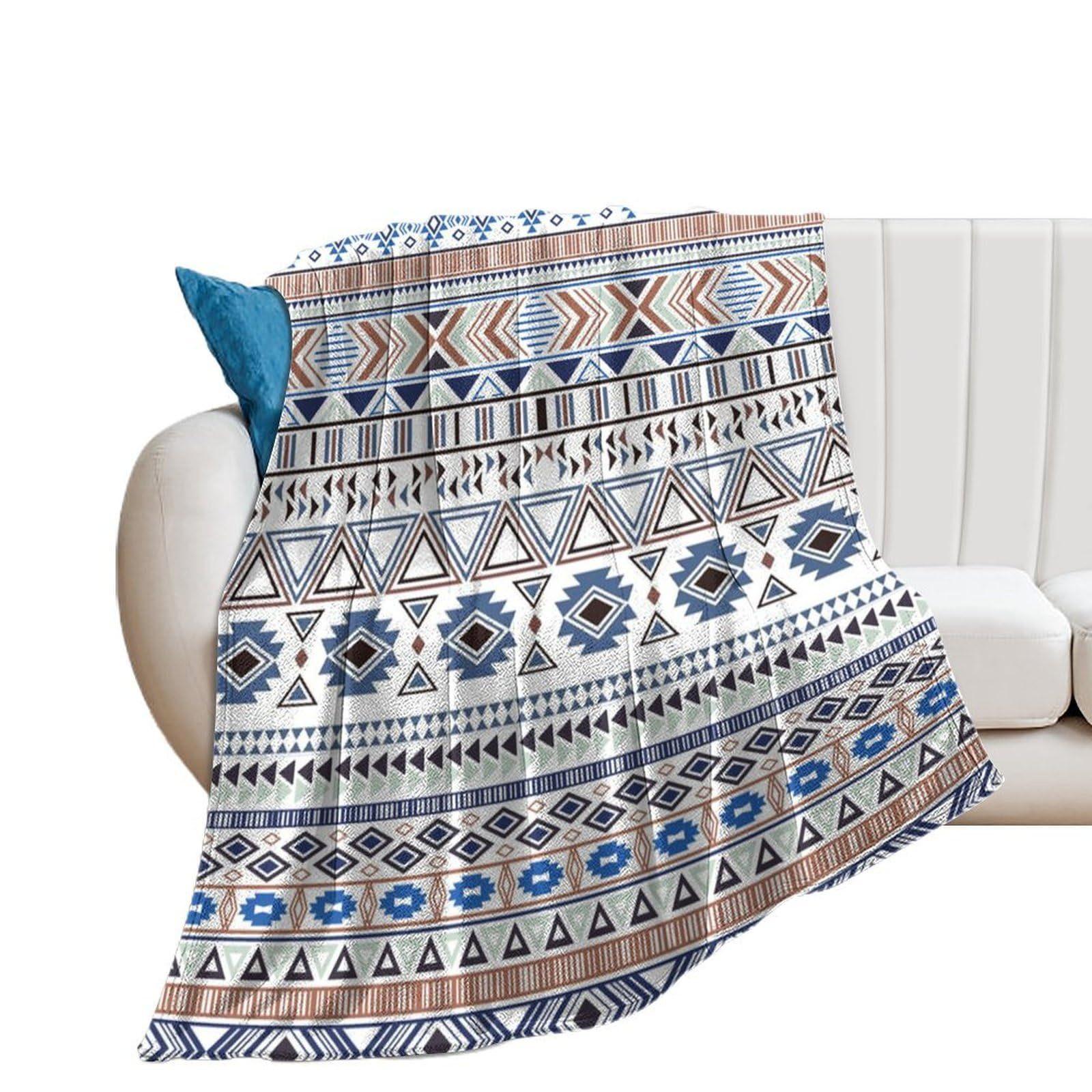 

Bohemian geometric patterns digital-printed polyester Bedroom velvet flannel cover blanket Fleece soft cover blankets for beds 75x90cm