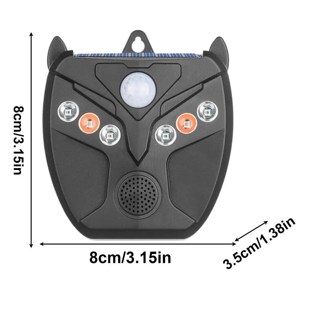 

1 шт. ультразвуковой солнечный отпугиватель животных инфракрасный датчик подходит для мышей, птиц, кошек, собак, змей, оборудование для отпугивания на открытом воздухе в саду и на ферме 1PCS
