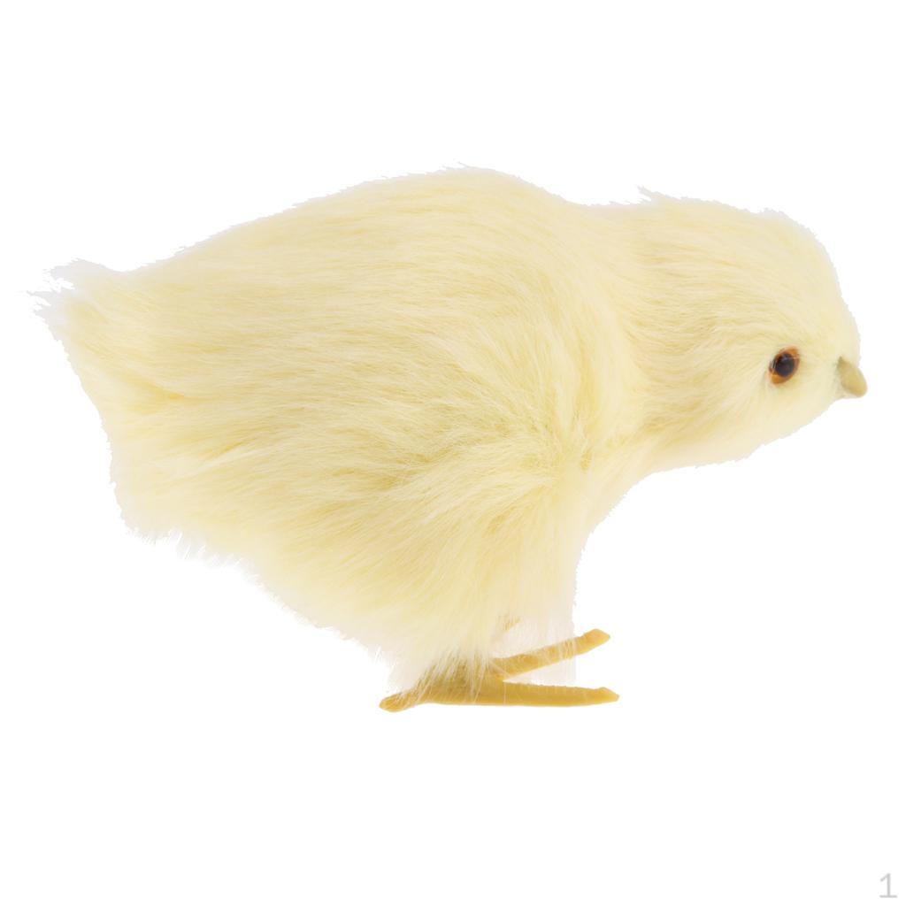 Chick Plush Animal Sound Figurine Chicken Decor Kid Teaching Toy