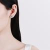 0.3-0.5ct Moissanite Earrings for Women Lab Grown Diamond Ear Studs 925 Silver Fine Jewelry Gift