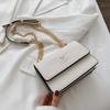 2026 Women's Korean Style Shoulder Bag: Simple Design, Chain Strap, Small Square Messenger Bag