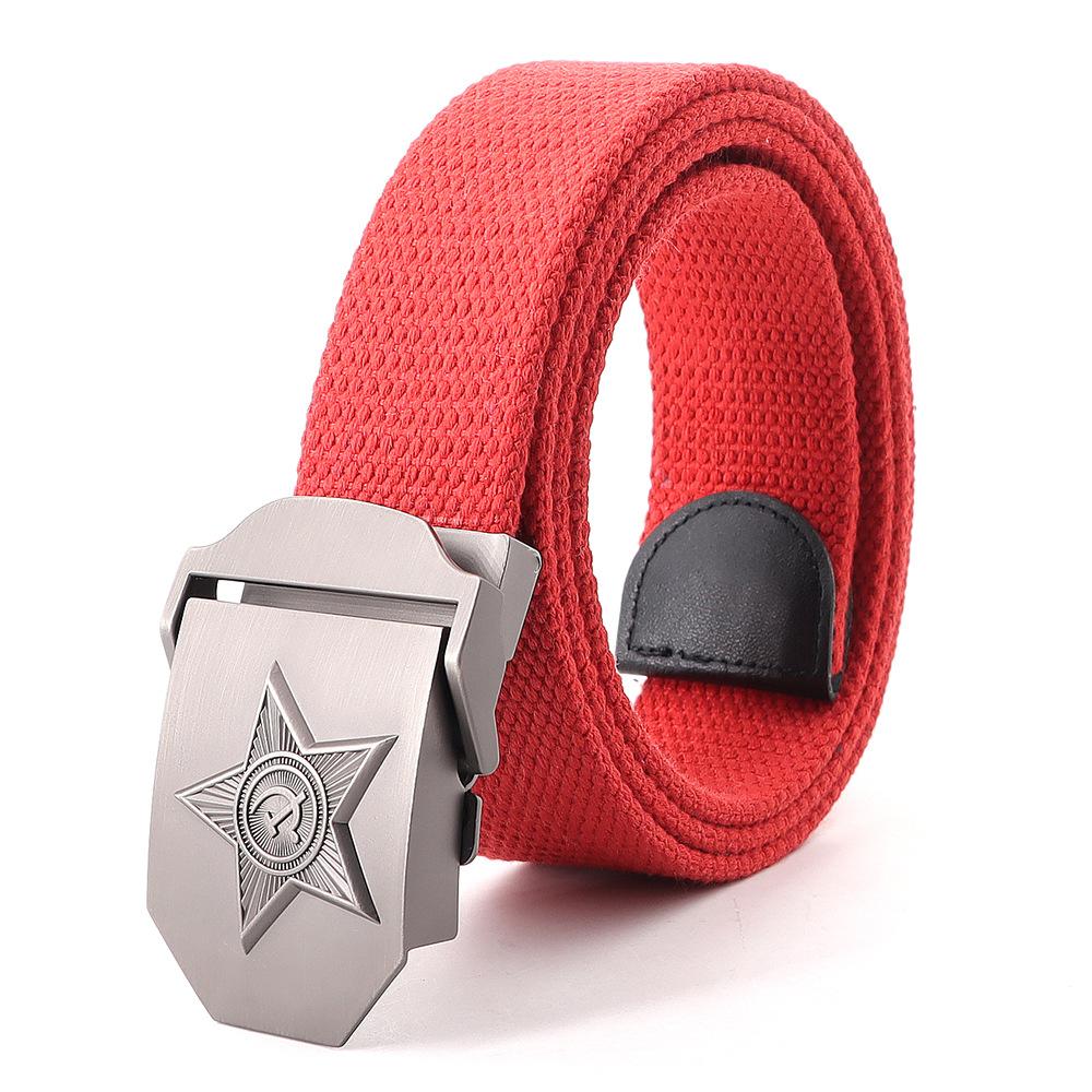 Curea Nouă pentru Bărbați și Femei Curea Pânză Emblema Națională Sovietică 3D Curea Memorie Sovietică