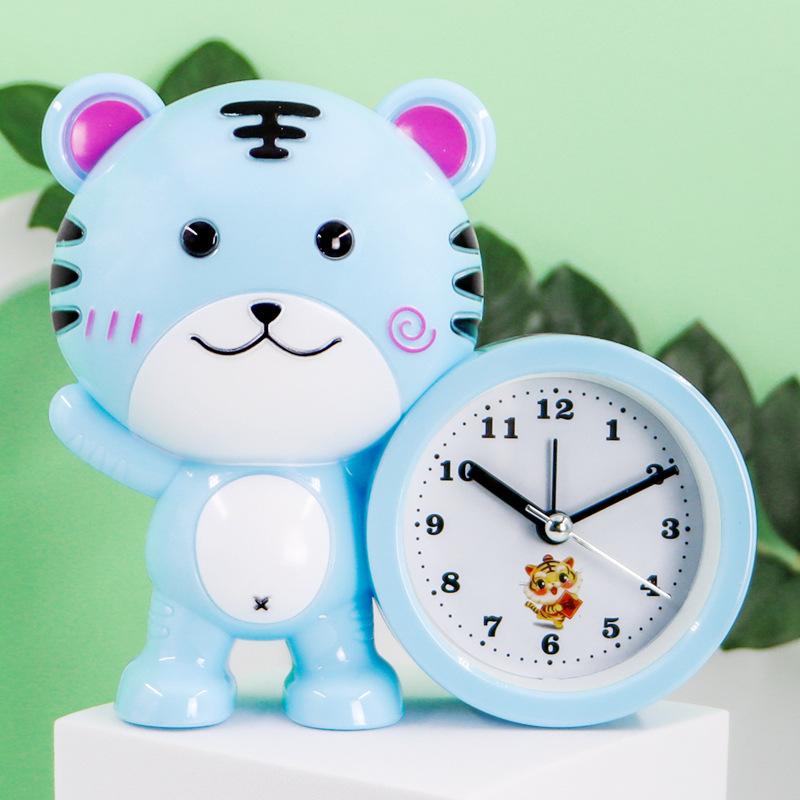 

Student Alarm Clock Creative Clock Alarm Clock Cute Tiger Bedside Cute Children Cartoon Clock Learning Simple Desk Placing