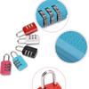 Mini Password Lock 3 Digit Zinc Zinc Alloy Padlock Portable Number Lock  Suitcase