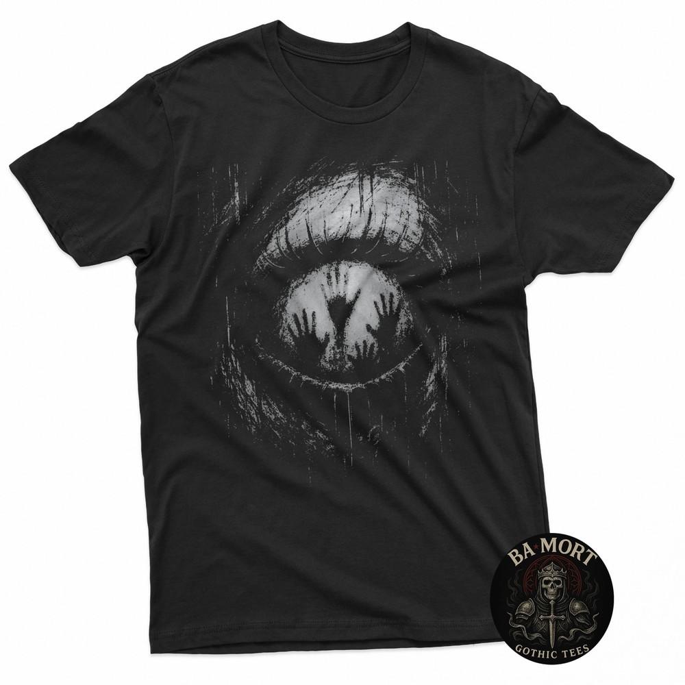 

Horror Creepy Eye Ghost Hands Grunge Goth Alt Aesthetic TShirt Unisex T-Shirt L