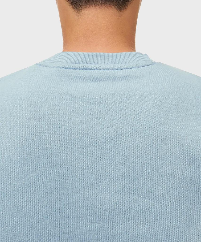 Dickies Fleece Ox Collar Logo Relaxed Crewneck Ashley Blue