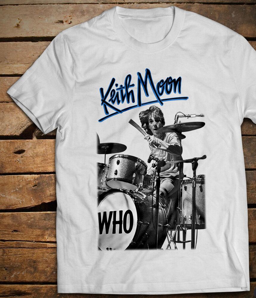 

Keith Moon Heavy Cotton White All Size Unisex Shirt Unisex T-Shirt S