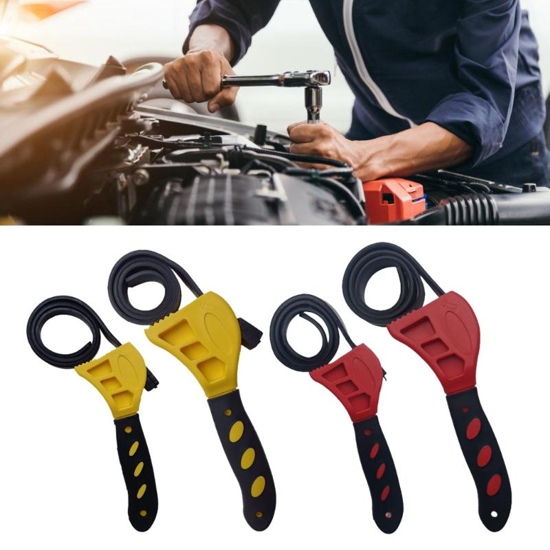 Heavy Duty Strap Wrench Not Slip Handle Tool Automotive Repair Tool for Various Size Of Pipe & Fasteners Reliable Tool