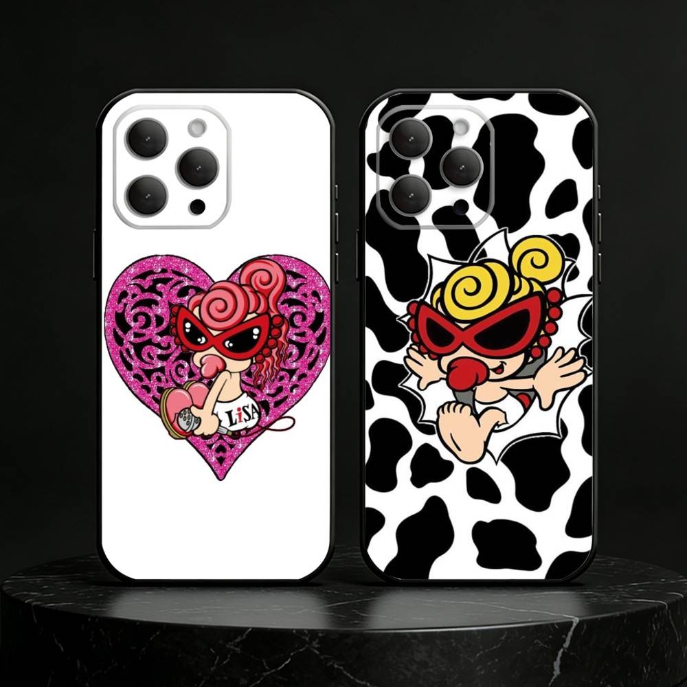 H-Hysteric COLORFUL M-Mini Phone Case Silicone Black Soft For IPhone 17,16,15,14,13,12,11,SE,Plus Pro Max
