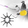 Steel Fishing Bait Screw with Link Buckle, Terminal Hardware Accessories for  -Shaped Lures, Fishing Line Connection 10 Pieces