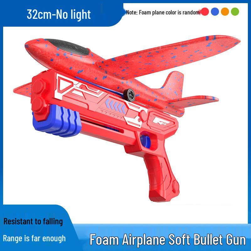 Handheld Light-up Foam Airplane Catapult Toy for Kids & Parents