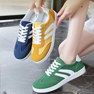 Autumn and Winter Women's Shoes, Women's Sneakers, White Sneakers, Low-top Round-toe Lace-up Casual Shoes