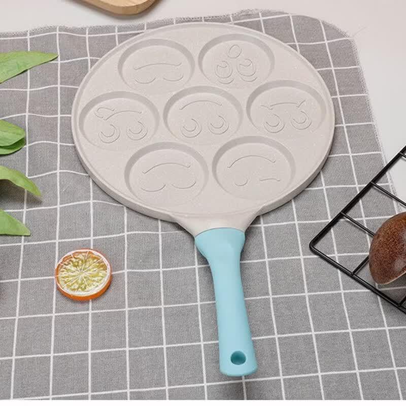 7-Hole Animal Cartoon Non-Stick Breakfast Frying Pan