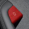 4PCS Door Open Button Stickers Compatible with Tesla Model 3 Highland Model Y Juniper 2024 2025 Suede Sticker Wrap Decor Interior Accessories Door