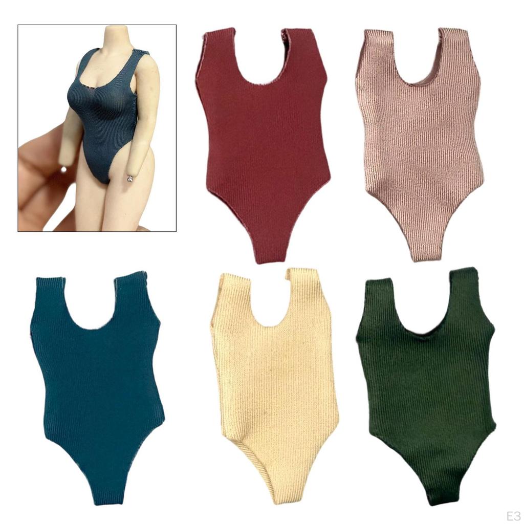 1/12 Action Figure Clothes Dressing up Solid for 6 inch Female Figures Casual Costume Accessories