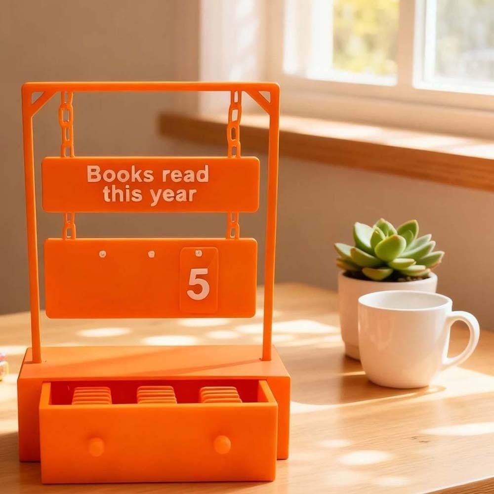 with 30 Number Tags This Year Book Tracker Wear Resist Hanging Reading Tracker Office Display