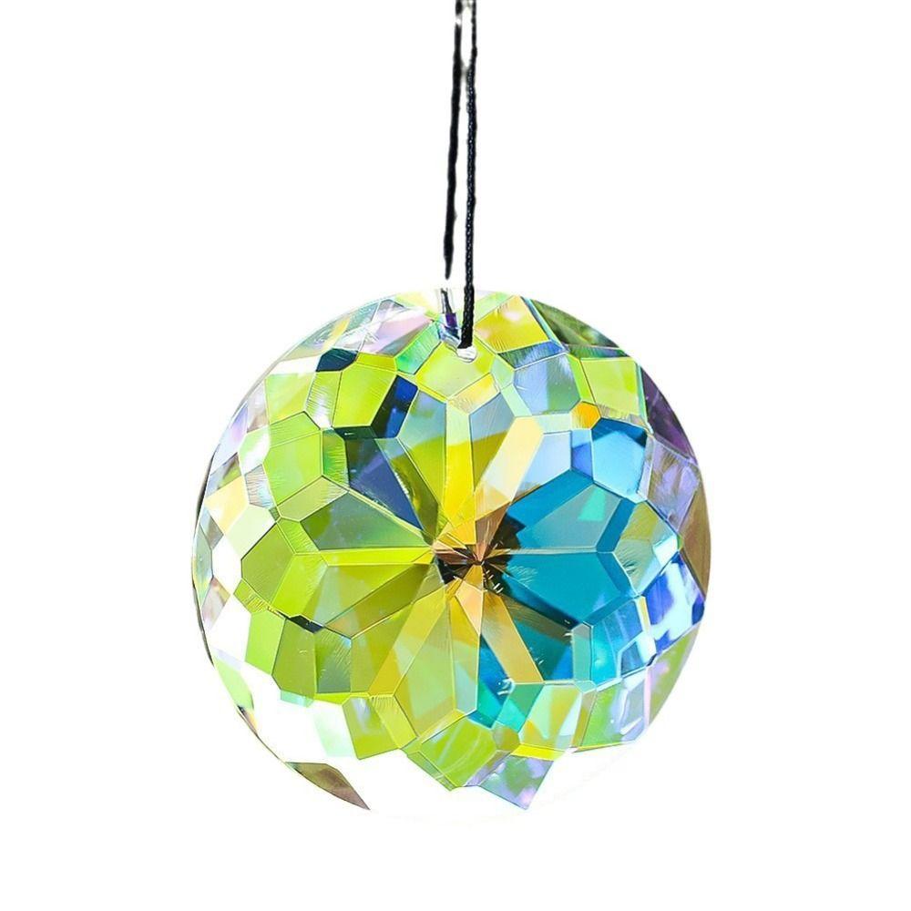 Hanging Design Crystal Prism Pendant Clear Crystal Rainbow Catcher Home Garden Decor