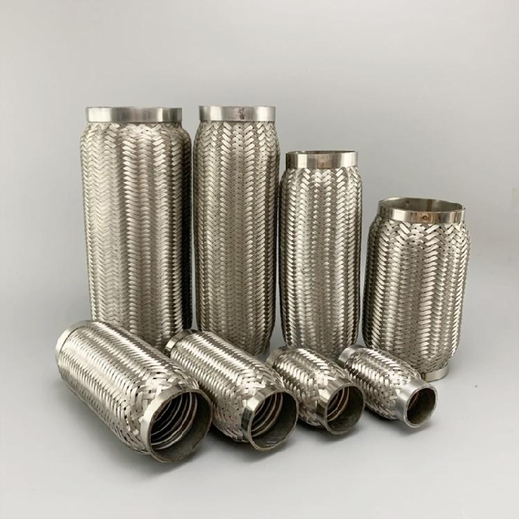 Steel Exhaust Flexible Pipe Double Braid Heavy Duty Exhaust Flexible Pipe Automotive Exhaust Part Long Lasting Exhaust Pipe