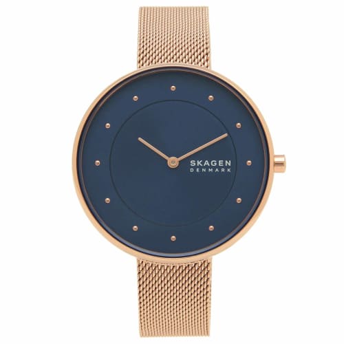 

Skagen Women s Watch, SKAGEN SKW2811, Rose Gold and Navy
