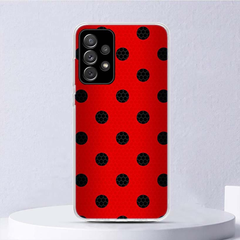 Insect Seven-Star ladybug Soft Case For Samsung Galaxy A17 A16 A26 A36 A56 A15 A14 A13 A55 A54 A53 Phone Cover A25 A35 A24 A34 A