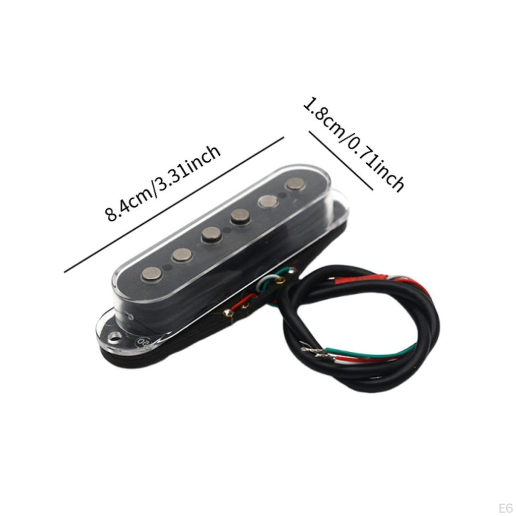 Alnico 5 Electric Guitar Pickups Prewired Noiseless Set for Instrument