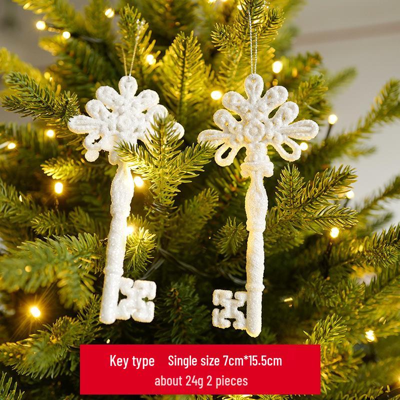 Angel Feather High Heels Christmas Ornament with Snowflake and Reindeer Pendant