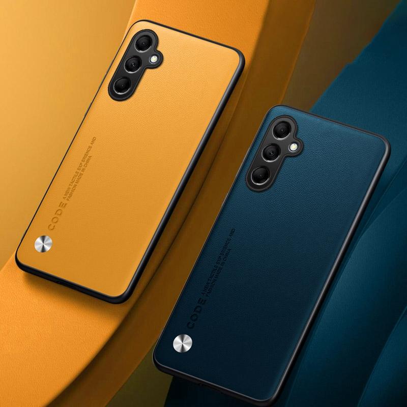 Luxusní PU kožené pouzdro pro Samsung Galaxy M14 M54 A04 A04S A14 A24 A34 A54 5G kryt silikonové pouzdro s plnou ochranou Coque