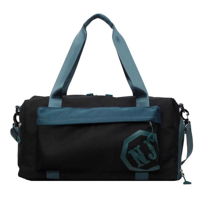 

New travel bag fitness accommodation storage bag large capacity to be delivered light shoulder bag casual simple luggage big bag чорний