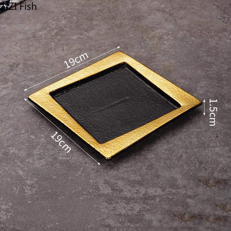 Creative Ceramic Sushi Plate Japanese Cuisine Tempura Sashimi Plate Hotel Restaurant Kitchen Decoration Tableware Dessert Plate