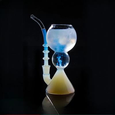 Mixgetränke Absinthbecher Home Transparentes Cocktail-Glas Kreativer hitzebeständiger Milchstrohbecher aus Borosilikatglas