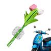 3D Romantic Car Sticker Bouquet Tulips Rose Flowers Sticker Car Body Decorations For Glass Window Automotive Vehicle Exterior