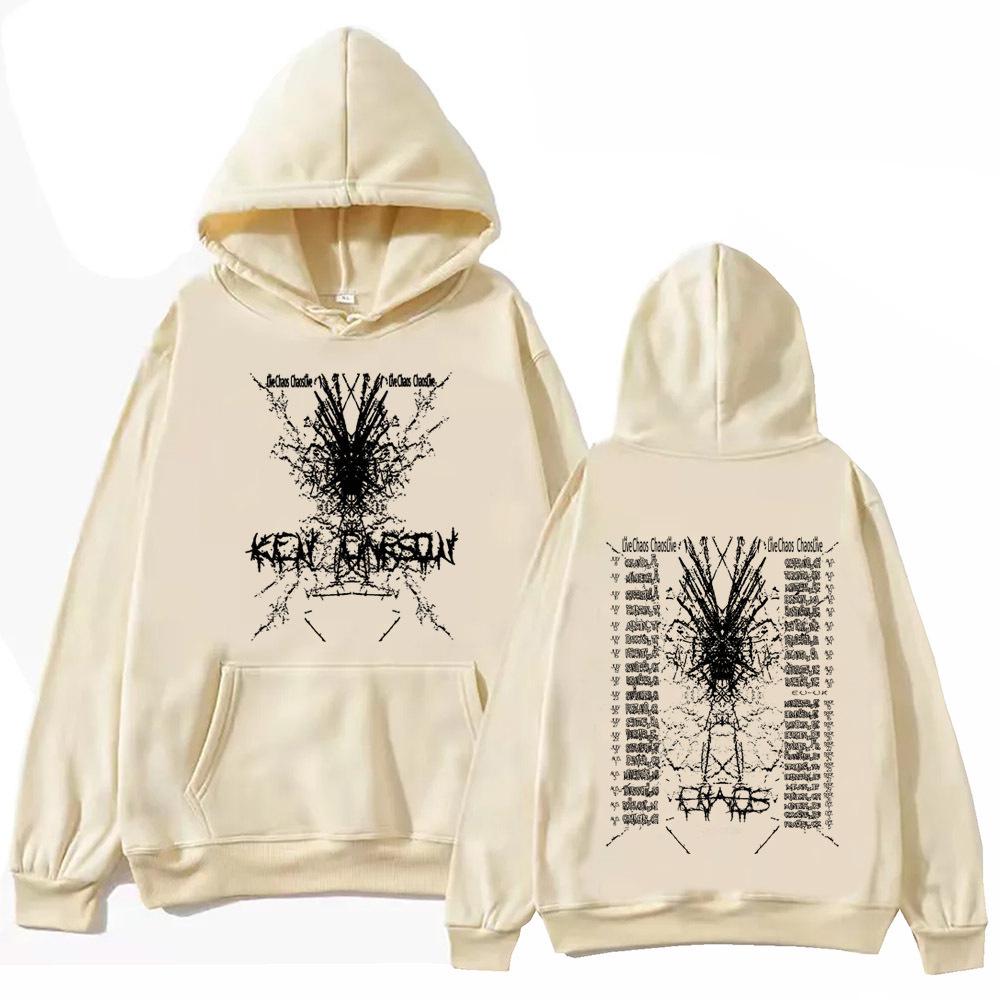 Ken Carson Caos World Tour Sudadera Harajuku Hip Hop