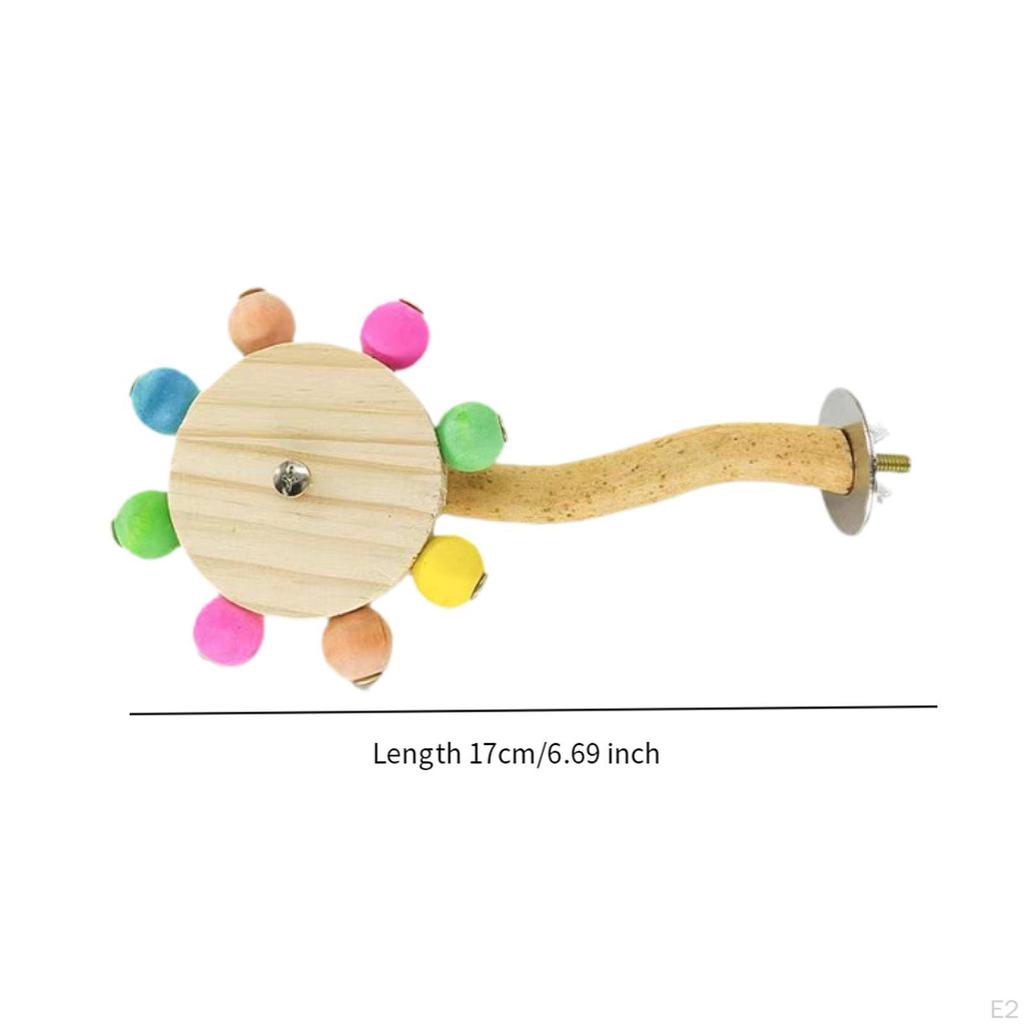 Vogelkäfig Sitzstangen Spielzeug Papagei Drehständer Stange für Kralle und Schnabel