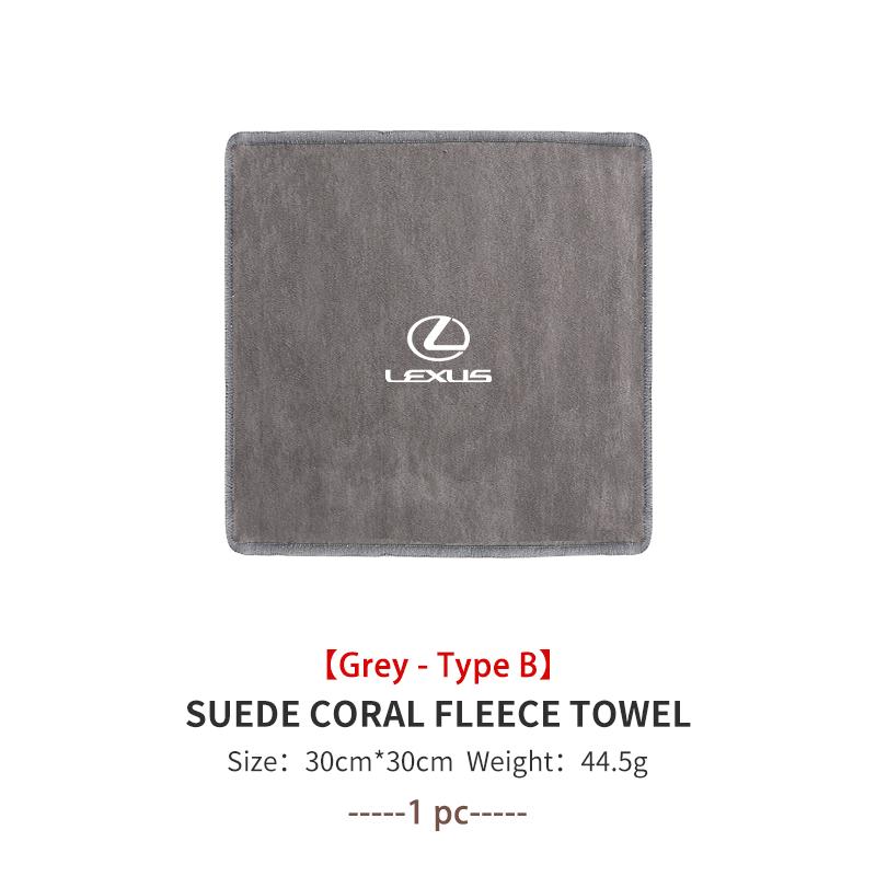 For Lexus Car Logo Wash Clean Towel Microfiber Cleaning Drying Clothl CT ES GS NX IS250 RX350 IS200 LX570 UX250h CT200h