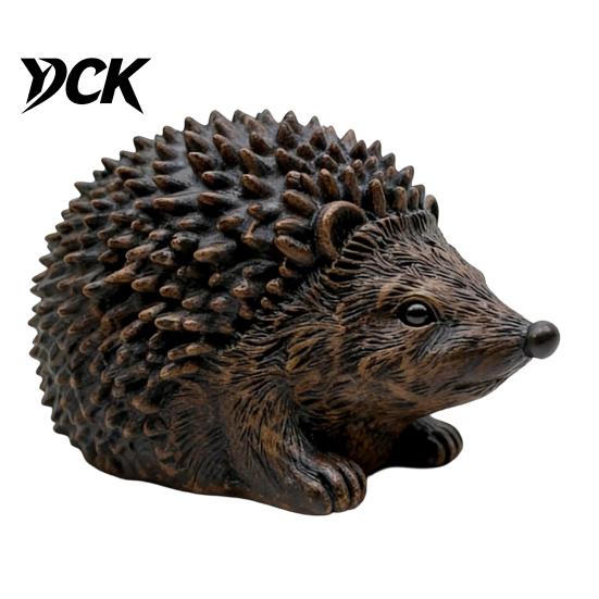 Outdoor Hidden Key Hider Resin Hedgehog Statue Storage Ornament, Waterproof Box for Holder Outdoors Garden, Realistic Animal Figurine Indoor Landscape
