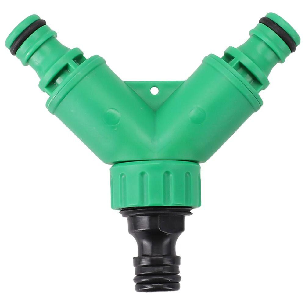 Plastic Valve Garden Water Pipe Connectors 2 Way Hose Splitter Valve New Pipe Adapter