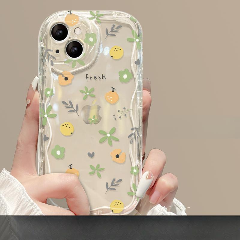 

Применимо к Apple 15 Чехол для мобильного телефона iPhone 14/13promax3 Полный экран Цветочная цепочка 11/12 Прозрачный силикон iPhone 6s Plus