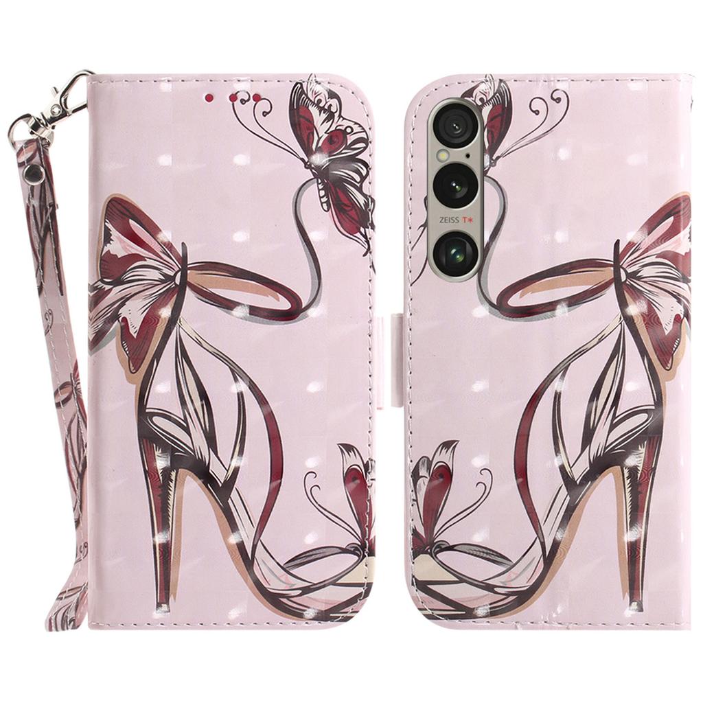 For Sony Xperia 1 VI Case Pattern Printing Wallet Stand Leather Phone Cover