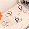 100 stykker metallmateriale dråpeform papirklips Gull Sølvfarge Kawaii Cute Bookmark Clip Skrivesaker Kontor Skolerekvisita