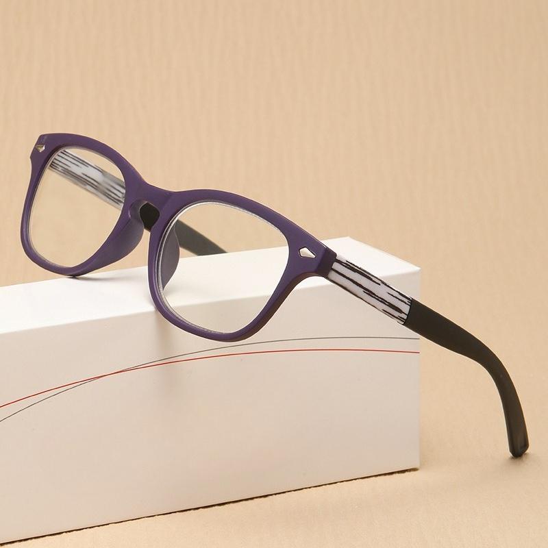 

Ultra Light Presbyopia Glasses Anti Blue Light/Anti Fatigue Neutral Reading Glasses Wood Grain Eyeglass Legs Make People Younger +4.0