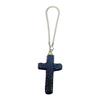 Elegante Crucifijo de Arcilla Colgante con Acento de Cristal para Espejo Retrovisor de Coche Accesorios Colgantes para el Interior del Coche