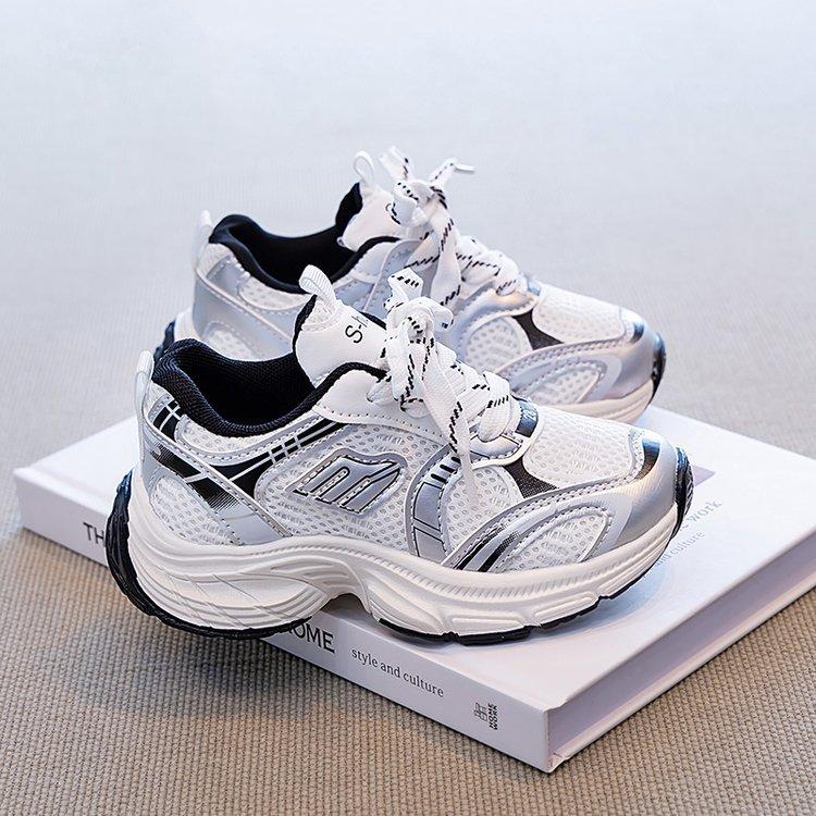 Kindersportschuhe 2025 neue Herbst Jungenschuhe Jungen Schatz Mädchen Papa Schuhe beliebt große Kinderschuhe weißes Mädchen