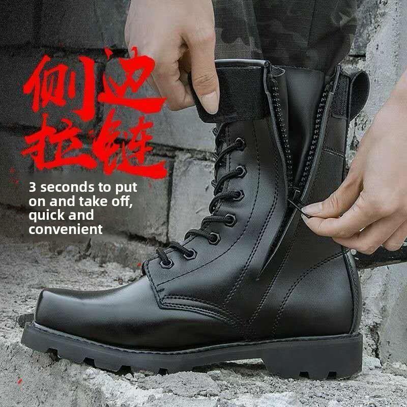 Botas de Segurança Masculinas Botas de Couro de Cano Alto Bota de Segurança para Trabalho com Biqueira de Aço Botas Quentes de Pelúcia para o Inverno para Homens Zapatos Seguridad Hombre