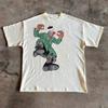 Y2K Streetwear T-shirt American Harajuku Hip-hop Gothic Cartoon Pattern Print Large Tees Cotton Short Sleeved Clothes Unisex Top